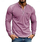The Classic Henley Shirt: A Versatile Long Sleeve Top for Casual & Street Style
