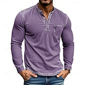 The Classic Henley Shirt: A Versatile Long Sleeve Top for Casual & Street Style