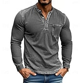 The Classic Henley Shirt: A Versatile Long Sleeve Top for Casual & Street Style