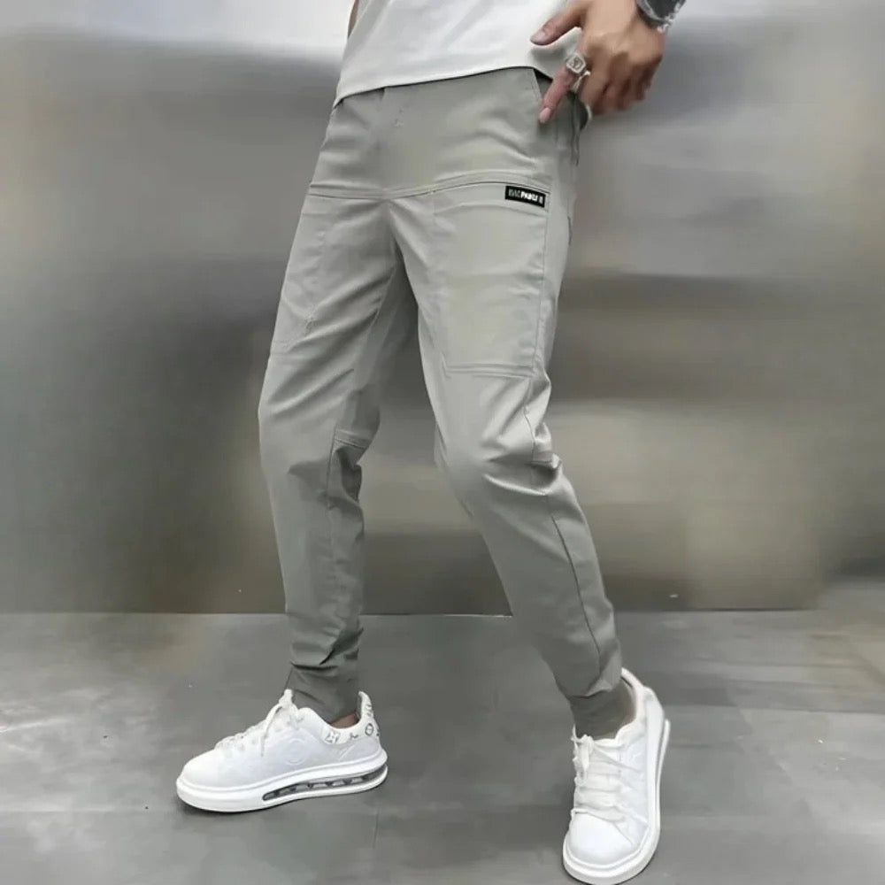 Bordeaux Duchamp™ | Multi-pocket Stretch Cargo Pants
