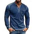 The Classic Henley Shirt: A Versatile Long Sleeve Top for Casual & Street Style