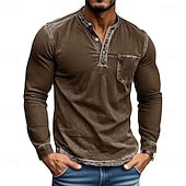 The Classic Henley Shirt: A Versatile Long Sleeve Top for Casual & Street Style