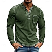 The Classic Henley Shirt: A Versatile Long Sleeve Top for Casual & Street Style