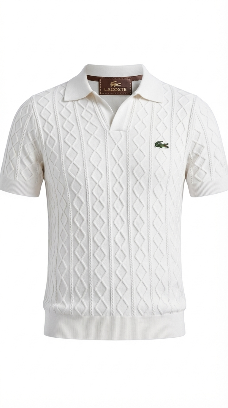 Elegant Textured Everyday Polo Shirt