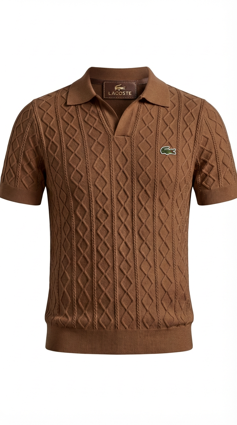 Elegant Textured Everyday Polo Shirt