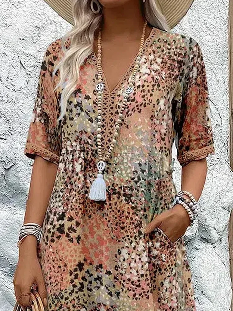 Vibrant Everyday Midi Dress