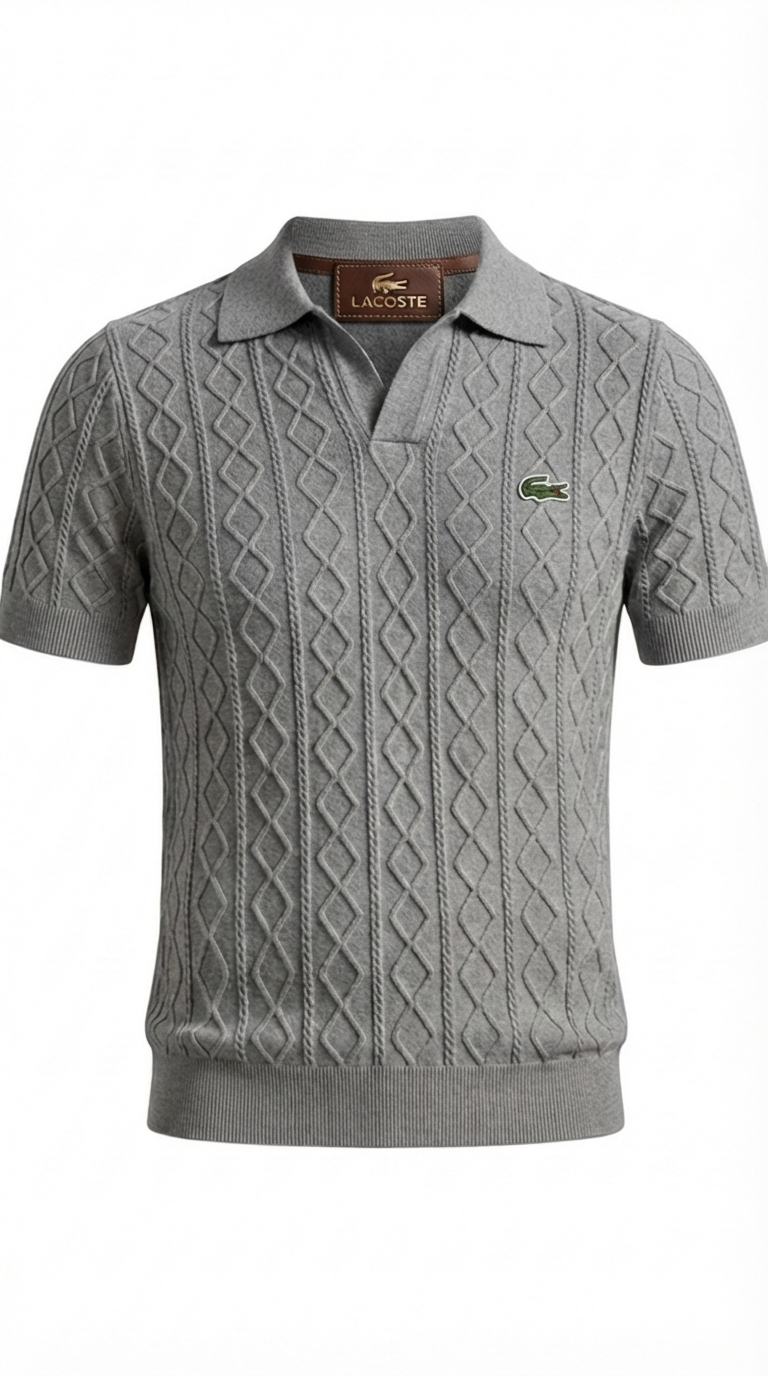 Elegant Textured Everyday Polo Shirt