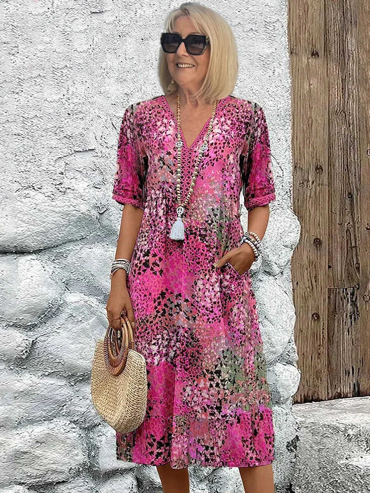 Vibrant Everyday Midi Dress