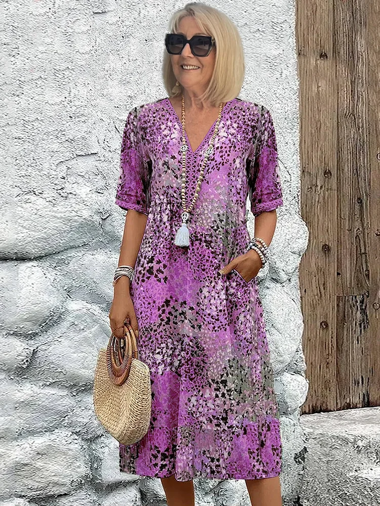 Vibrant Everyday Midi Dress