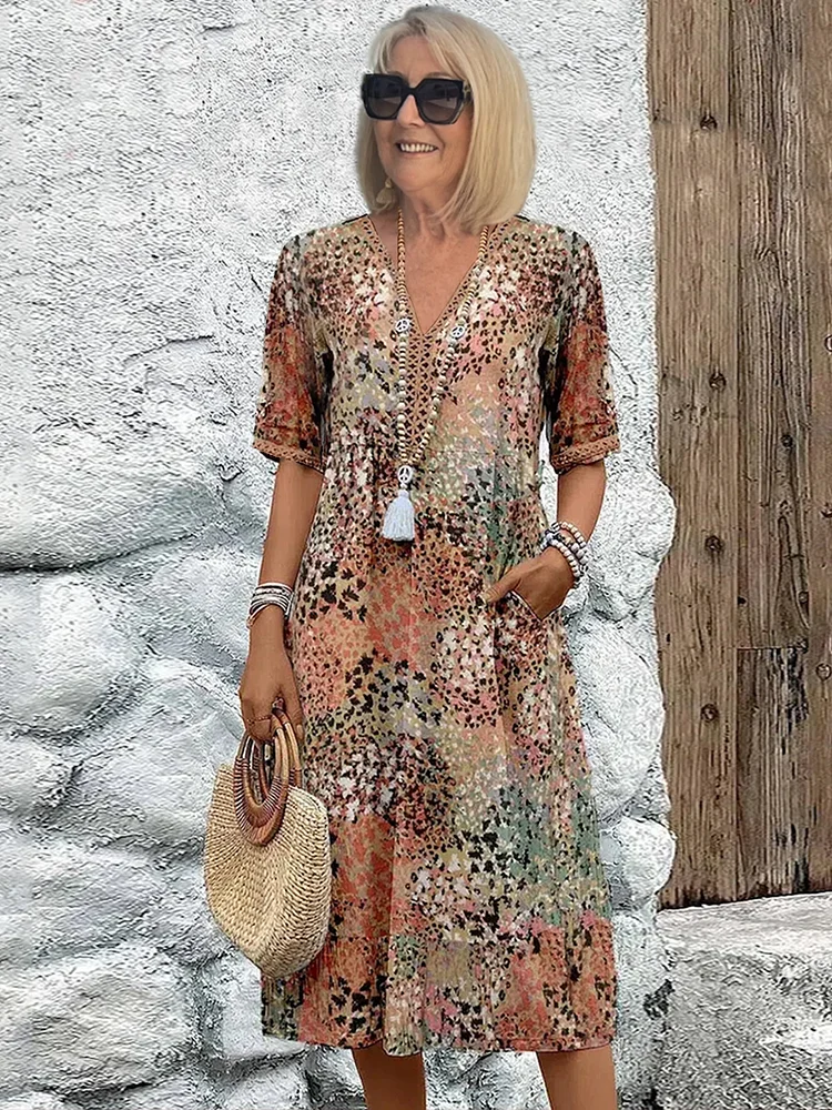 Vibrant Everyday Midi Dress