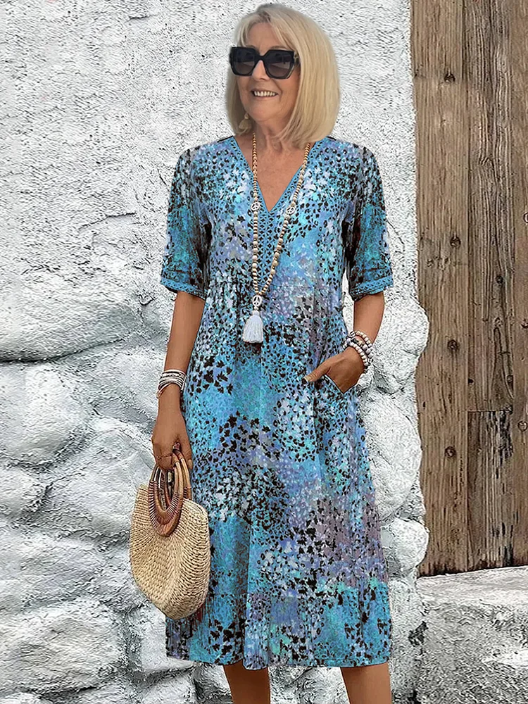 Vibrant Everyday Midi Dress